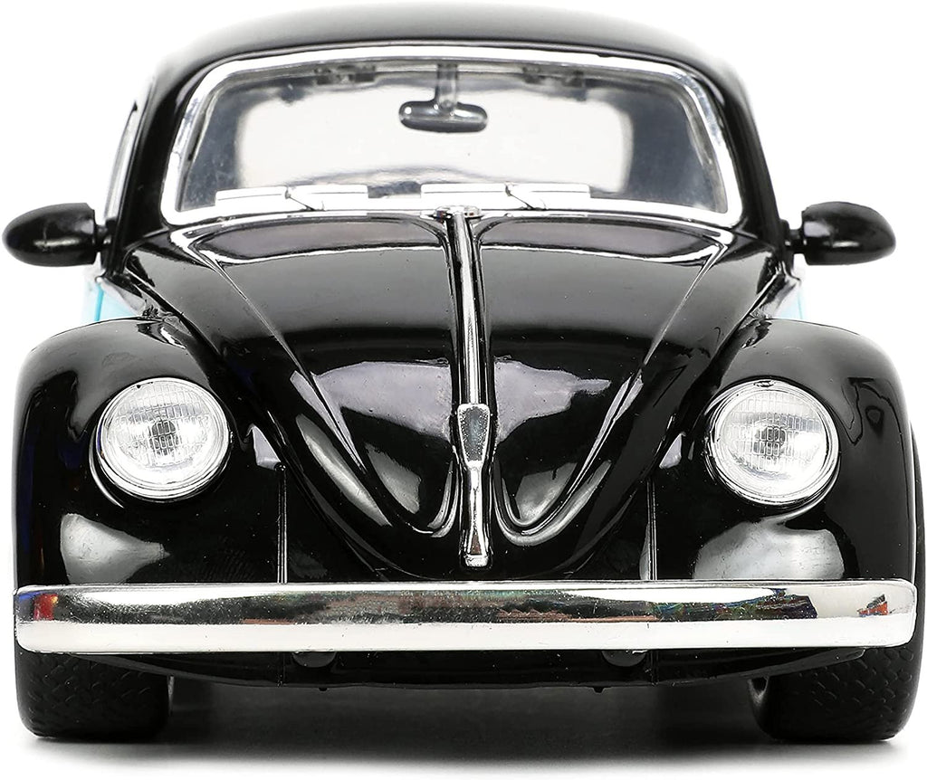 1959 Beetle Black I Love 50's Series 1/24 Diecast Car Model by Jada 31382