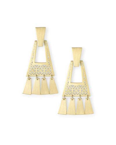 Kendra Scott Kase Fringe Filigree Statement Earrings in Gold