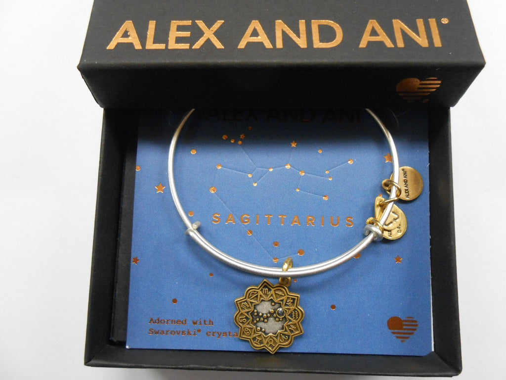 Alex and Ani Sagittarius Two Tone Bangle Bracelet NWTBC