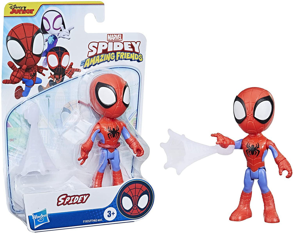 Spidey and His Amazing Friends Marvel Spidey Hero Figure, 4-Inch Scale Action Figure, Includes 1 Accessory, for Kids Ages 3 and Up