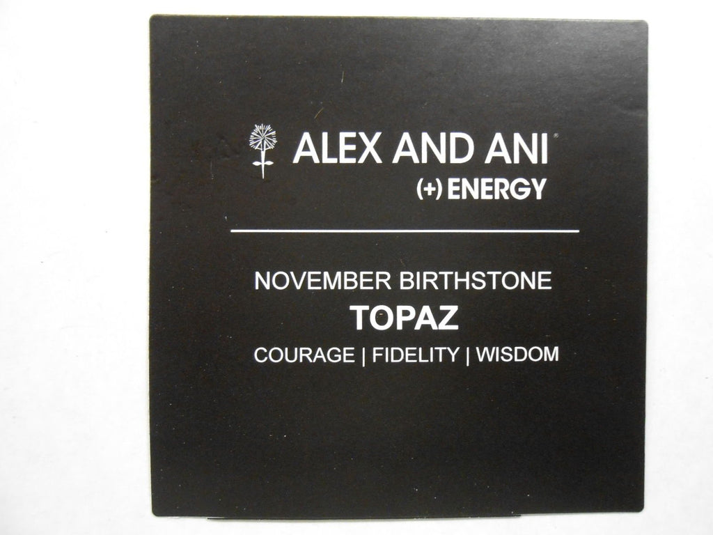Alex and Ani Bangle Bar Imitation Birthstone Bangle Bracelet, 2.75"