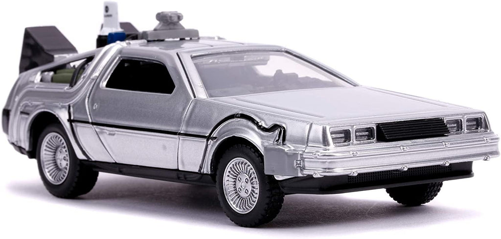 Jada Toys Back to The Future Part II 1:32 Time Machine Die-cast Car, Toys for Kids and Adults