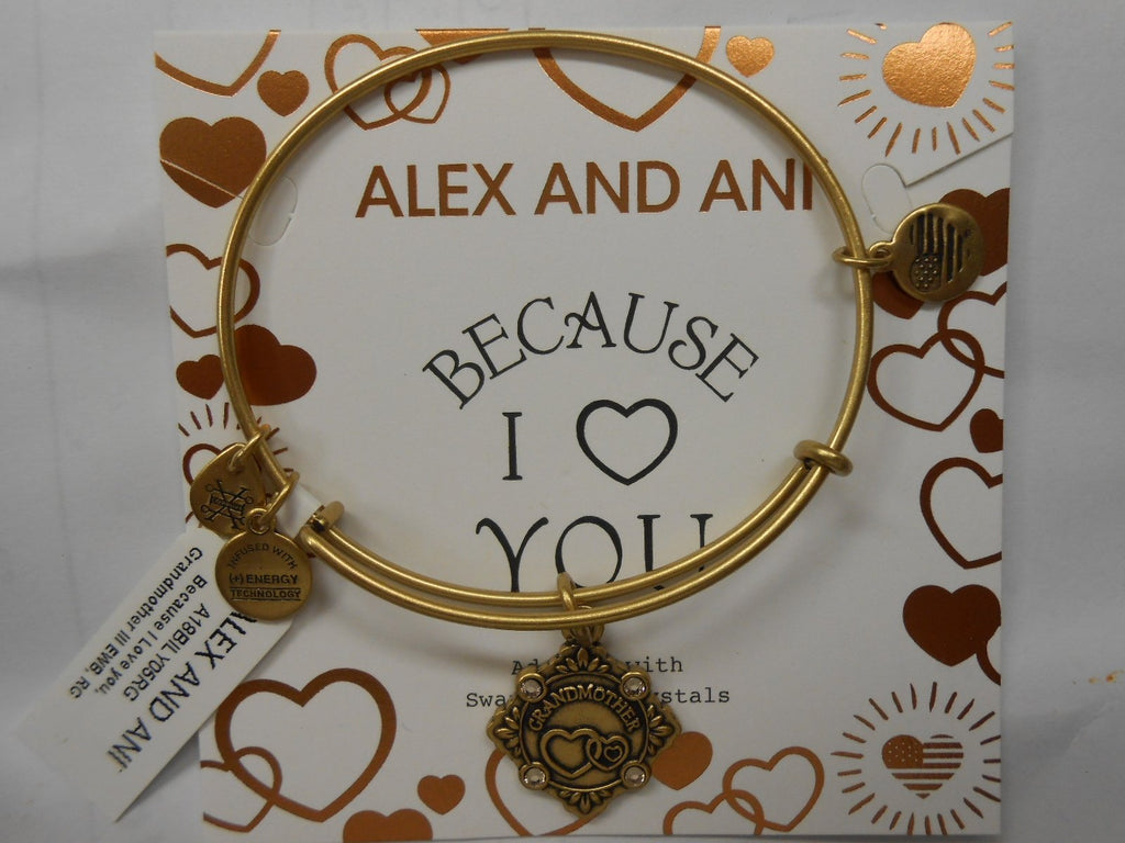 Alex and Ani Womens Because I Love You Grandmother III Bangle