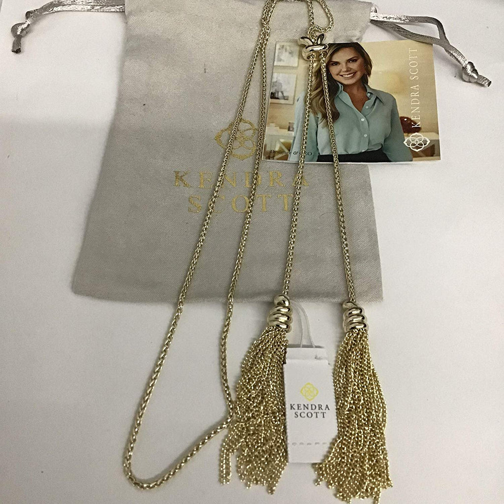 Kendra Scott Presleigh Love Knot Y Necklace in Bright Silver