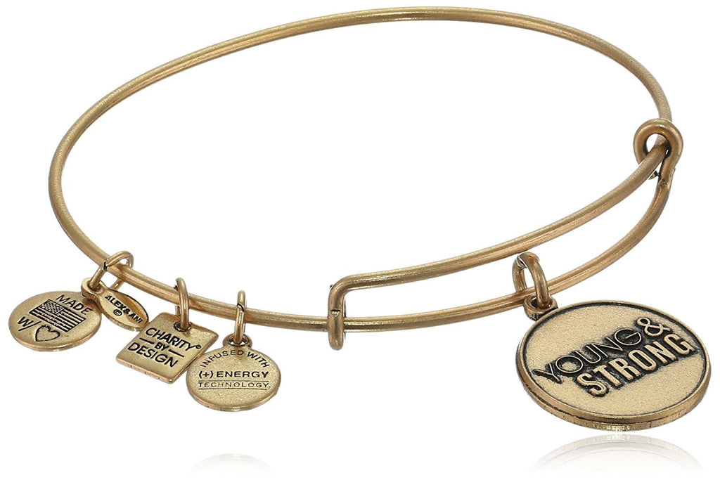 Alex and Ani "Charity By Design" Young and Strong Expandable Wire Bangle Bracelet