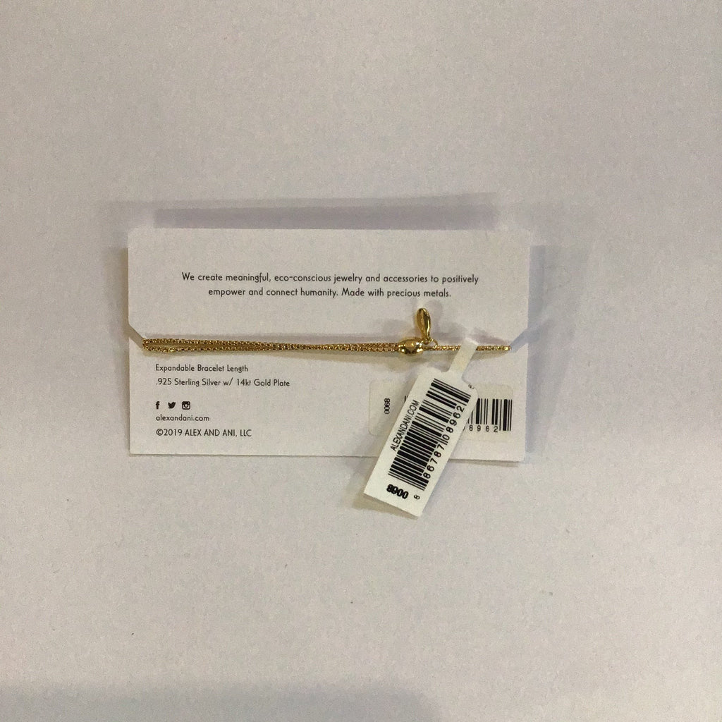Alex and Ani Women's Precious II Collection Path Of Life Adjustable Bracelet Gold Plated Finish One Size