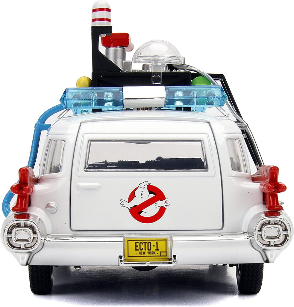 Jada Toys Hollywood Rides: Ghostbusters ECTO-1 White 1: 24 Scale