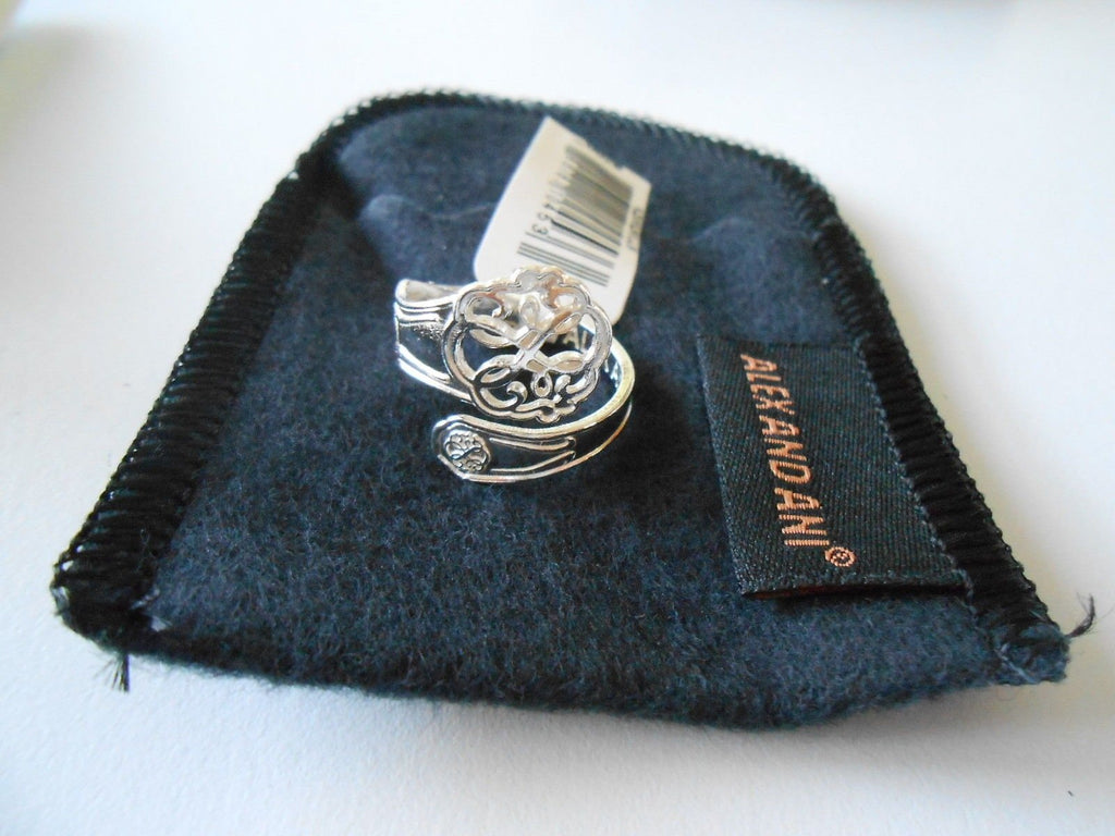 Alex and Ani Spoon Ring PATH of LIFE Sterling Silver New With Tag, Box and Card
