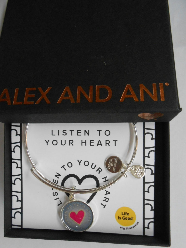 Alex and Ani Womens Charity by Design Listen to Your Heart Bangle