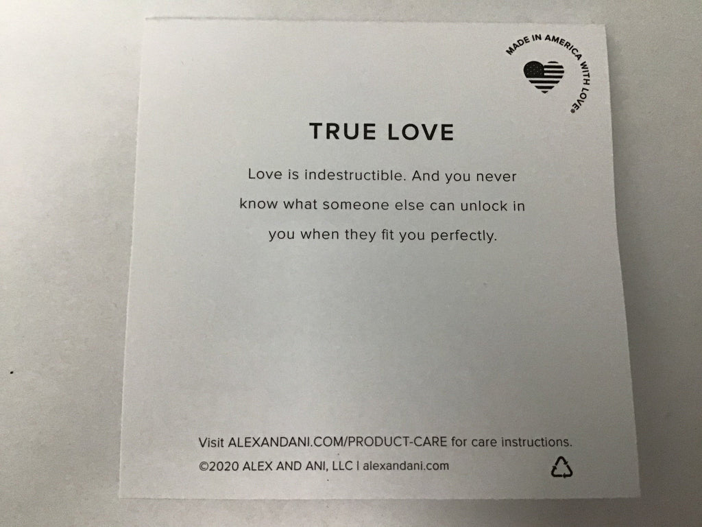 Alex and ANI True Love Trio Charm Bangle Bracelet Gold One Size