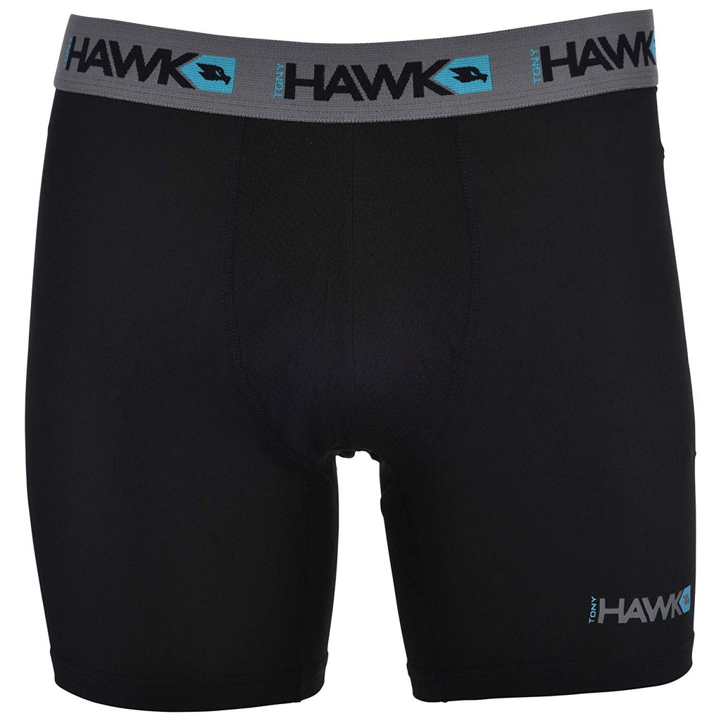 TONY HAWK Mens Performance Underwear - 3-Pack Stretch Performance Boxer Briefs Training Breathable Athletic Fit No Fly