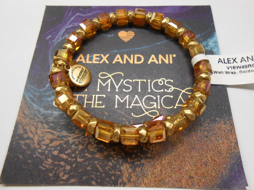 Alex and Ani The Mystical and The Magical Gold Wish Golden Days Wrap  Bracelet