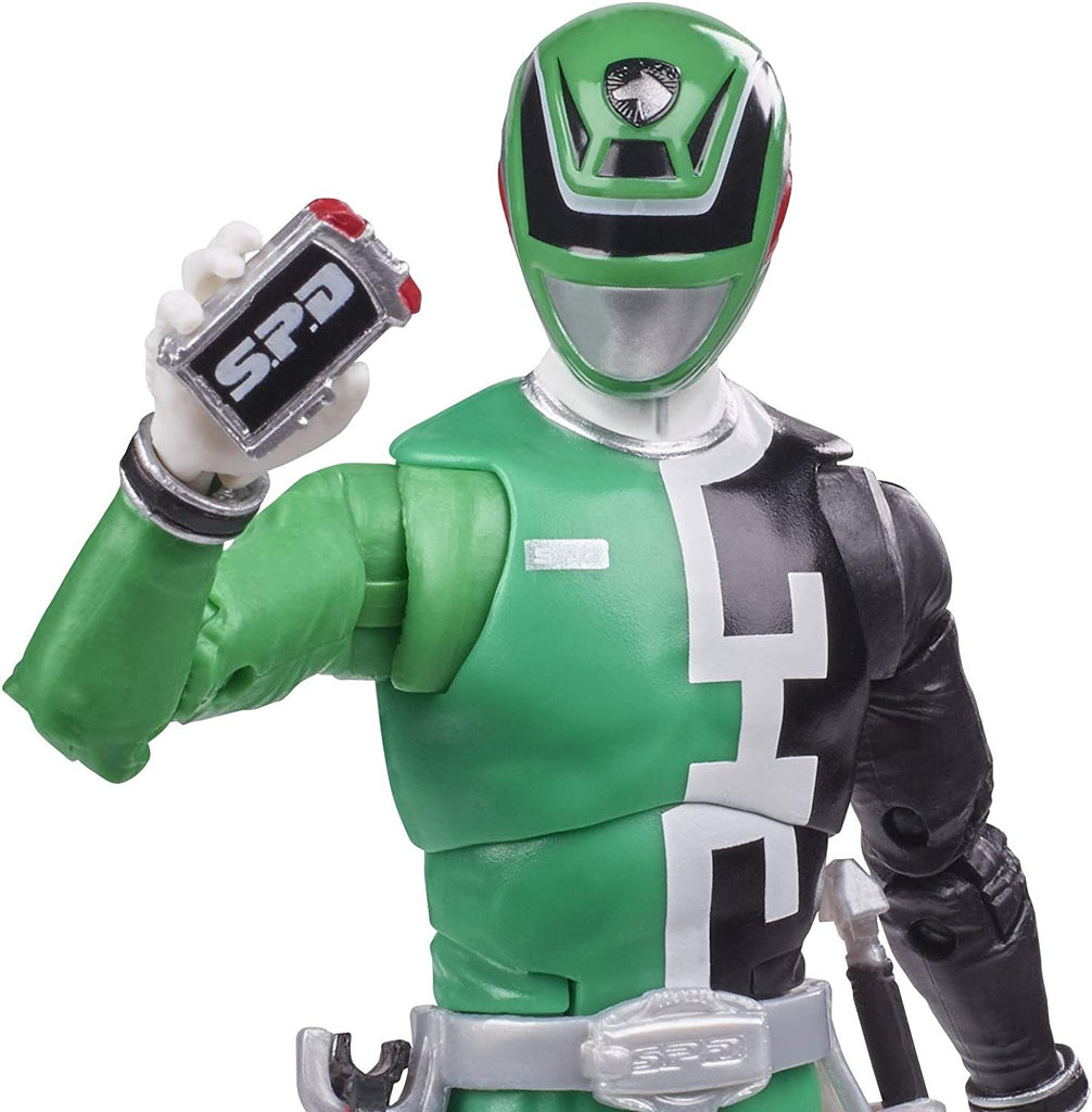 Power Rangers Lightning Collection S.P.D. Green Ranger 6-Inch Premium Collectible Action Figure Toy with Accessories