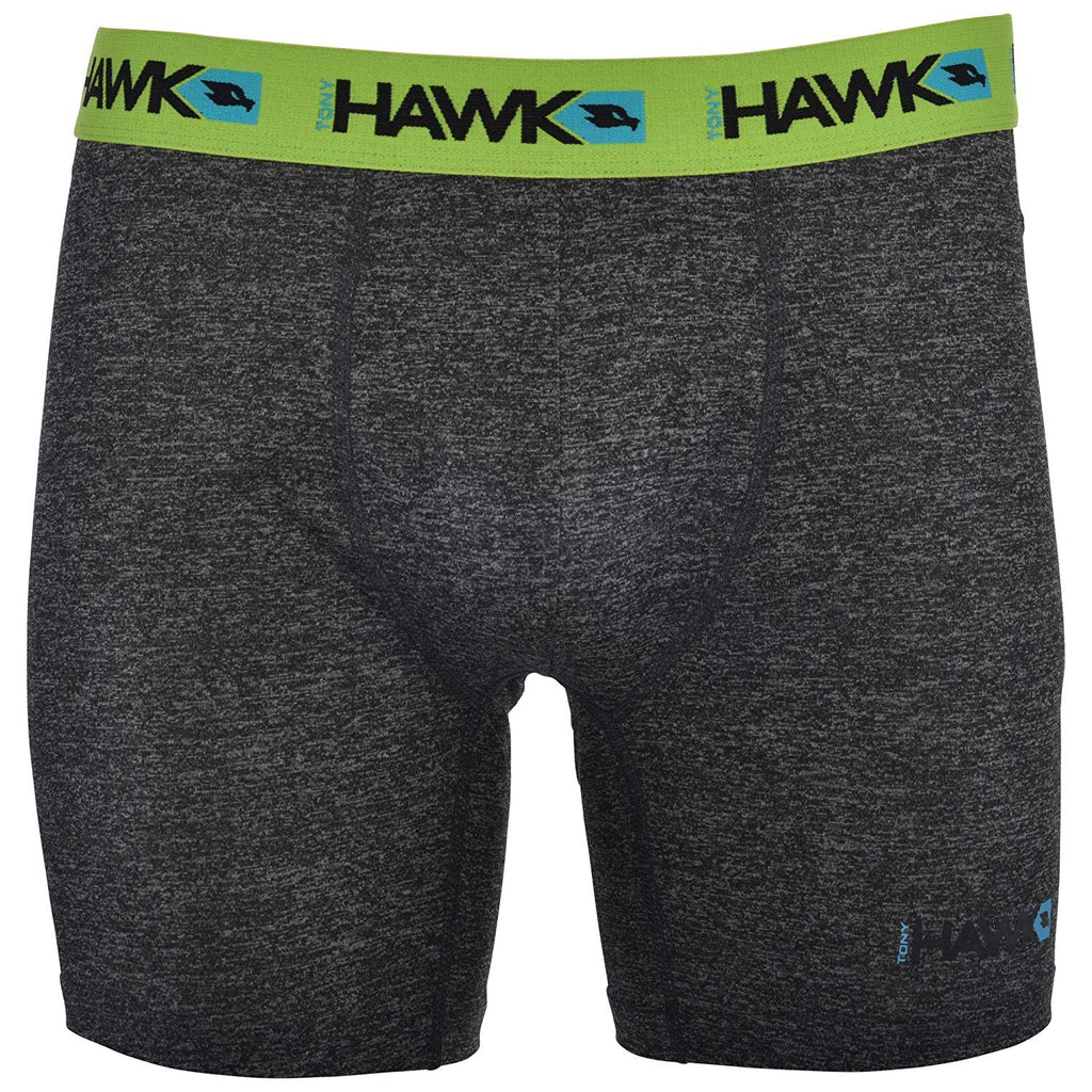 TONY HAWK Mens Performance Underwear - 3-Pack Stretch Performance Boxer Briefs Training Breathable Athletic Fit No Fly