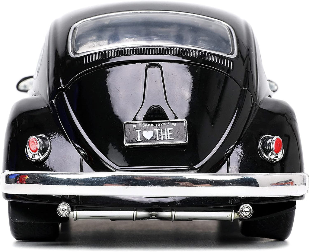 1959 Beetle Black I Love 50's Series 1/24 Diecast Car Model by Jada 31382