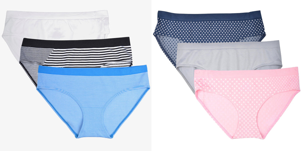 essie Women's Seamless Hipster Panties 3-Pack Nylon Spandex Blend