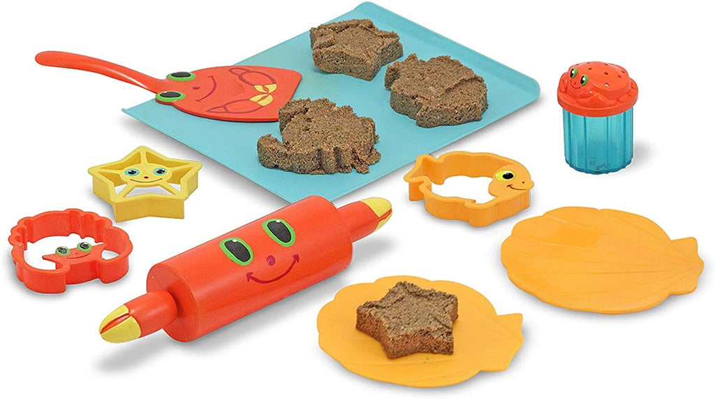 Melissa & Doug Seaside Sidekicks Sand Cookie Set,White