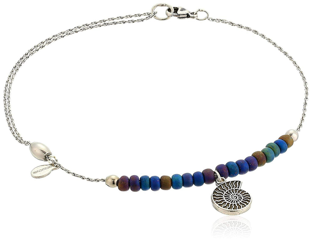 Alex and Ani Womens Nautilus Anklet