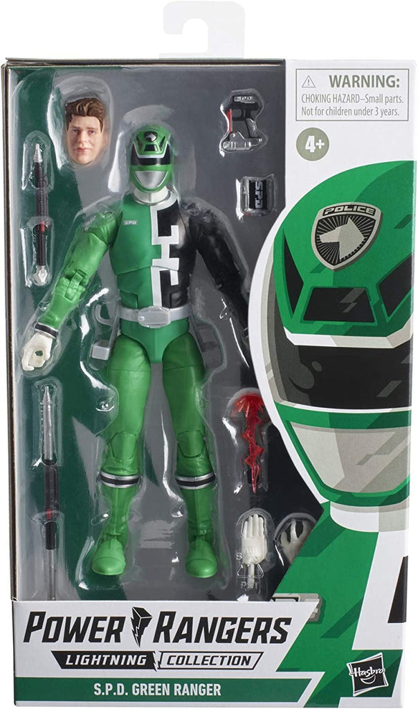 Power Rangers Lightning Collection S.P.D. Green Ranger 6-Inch Premium Collectible Action Figure Toy with Accessories