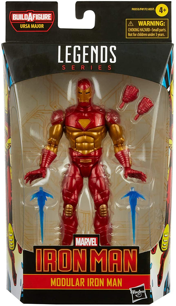 Hasbro Marvel Legends Series 6-inch Modular Iron Man Action Figure Toy, Includes 4 Accessories and 1 Build-A-Figure Part, Premium Design and Articulation
