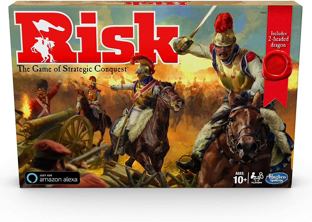 Hasbro Gaming Risk Game With Dragon; For Use With Alexa; Strategy Board Game Ages 10 And Up; With Special Dragon Token (Amazon Exclusive)