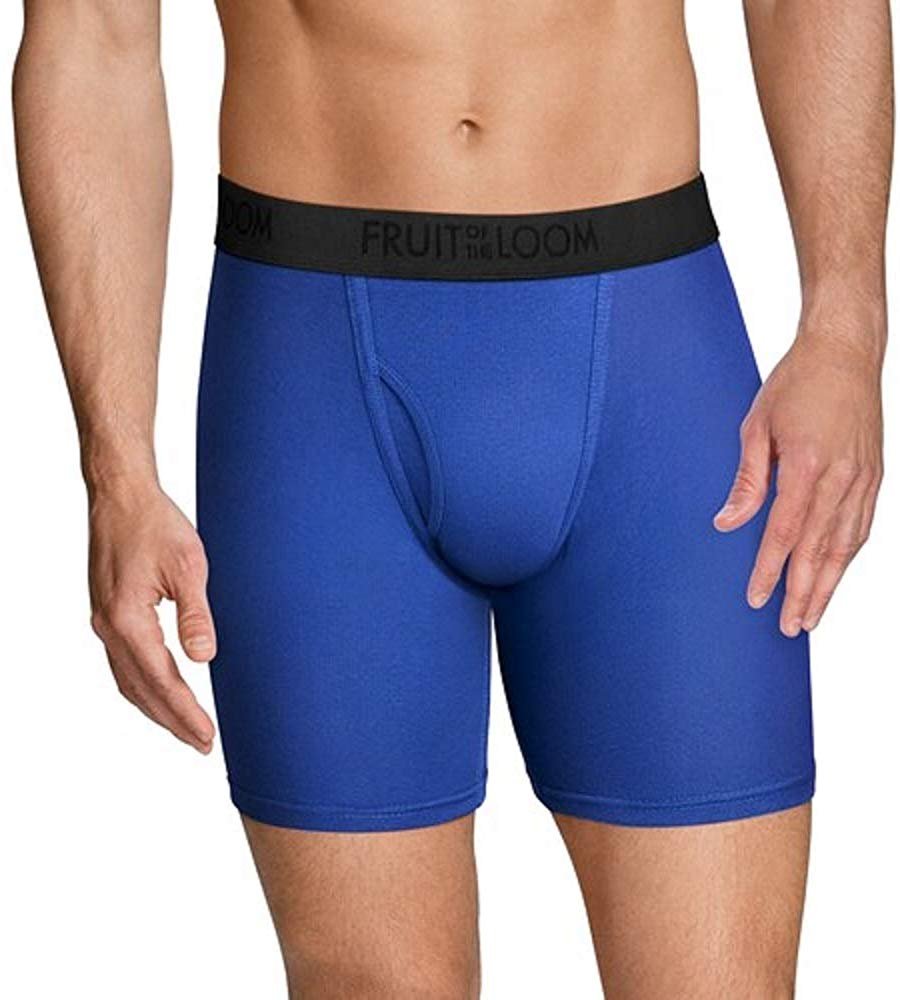 Fruit of the Loom Men's Boxer Briefs 5-Pack Signature/Regular Long Leg/Regular Leg S-2X