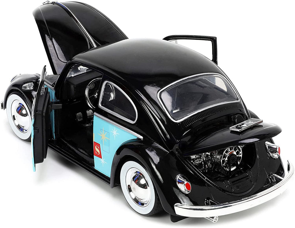 1959 Beetle Black I Love 50's Series 1/24 Diecast Car Model by Jada 31382