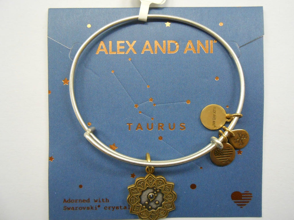 Alex and Ani Taurus Two Tone Bangle Bracelet NWTBC
