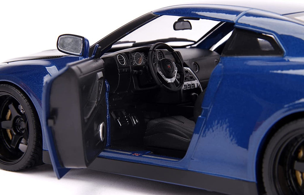 Fast & Furious 1:18 Nissan GT-R R35 & 3" Brian Figure, Toys for Kids and Adults