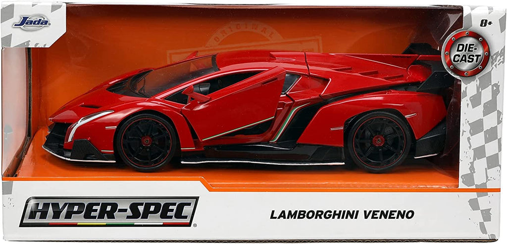 HyperSpec 1:24 Lamborghini Veneno Red Die-cast Car, Toys for Kids and Adults