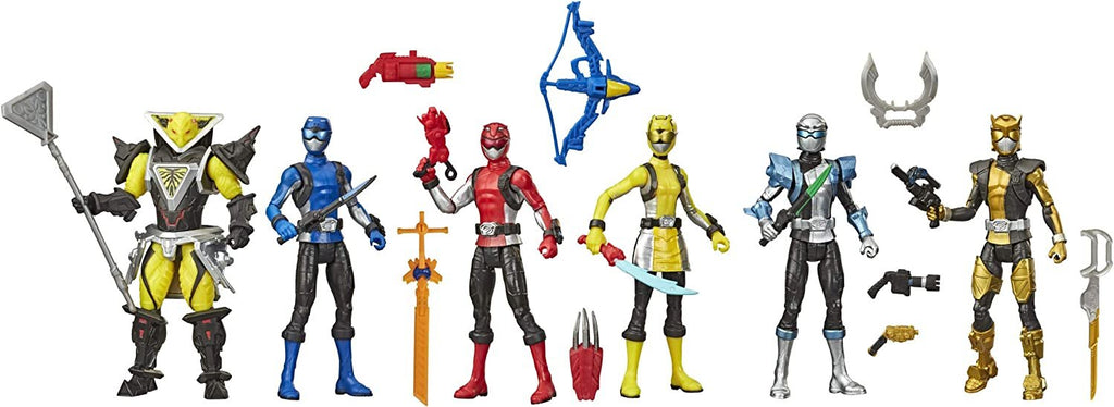 Power Rangers Beast Morphers 6 Inch Action Figure Multipack 6 Figures Included Power Rangers and Villain Toys with Accessories Inspired by The TV Show