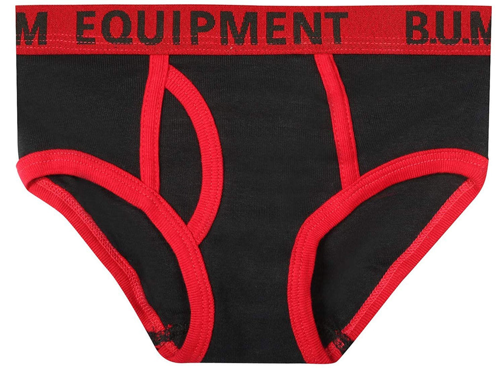 B.U.M. Equipment Toddler and Little Boys' 6 Pack Underwear Briefs, Solids and Prints