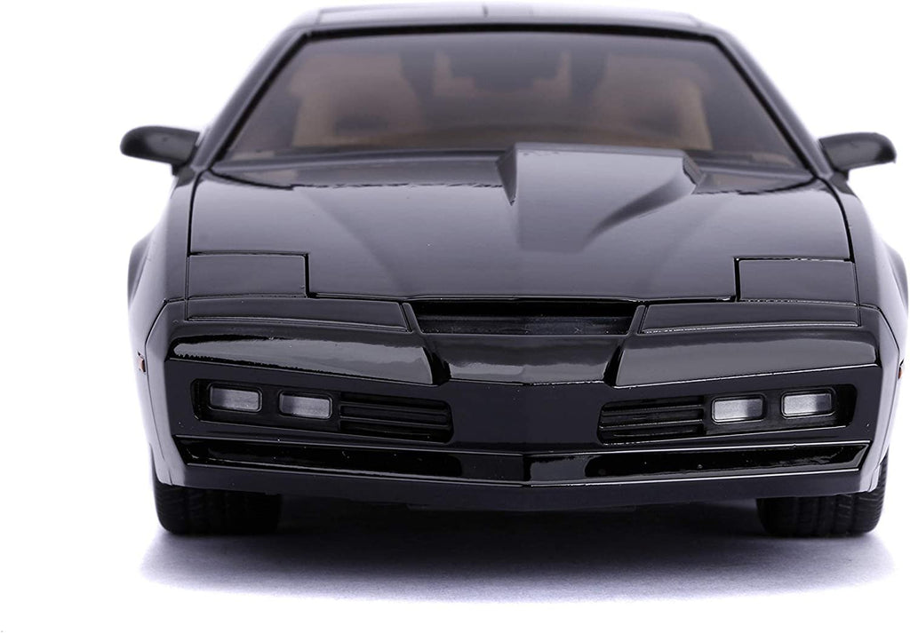Jada 1: 24 Hollywood Rides Knight Rider KITT with Light Pontiac Firebird 30086, Black