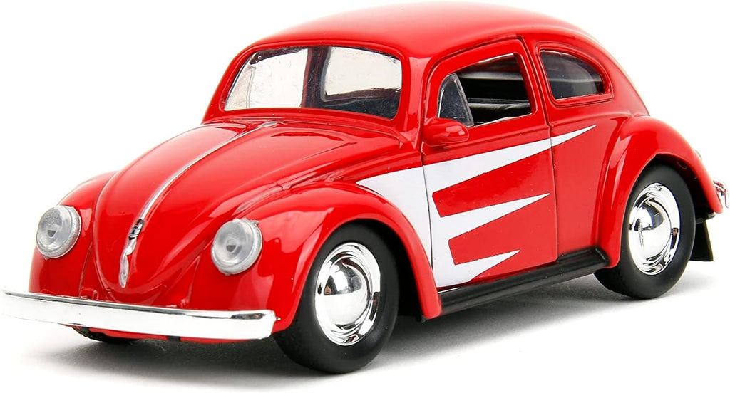 Punch Buggy 1:32 Scale 1959 Volkswagen Beetle Die-cast Car with Mini Gloves Accessory (Red), Toys for Kids and Adults
