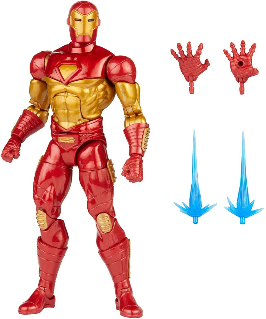 Hasbro Marvel Legends Series 6-inch Modular Iron Man Action Figure Toy, Includes 4 Accessories and 1 Build-A-Figure Part, Premium Design and Articulation