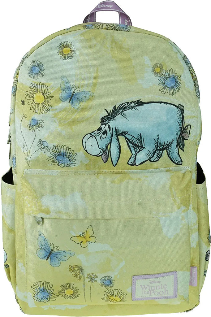 KBNL Classic Disney Winnie The Pooh Backpack with Laptop Compartment for School, Travel, and Work, Multicolor (A22208-WTP)