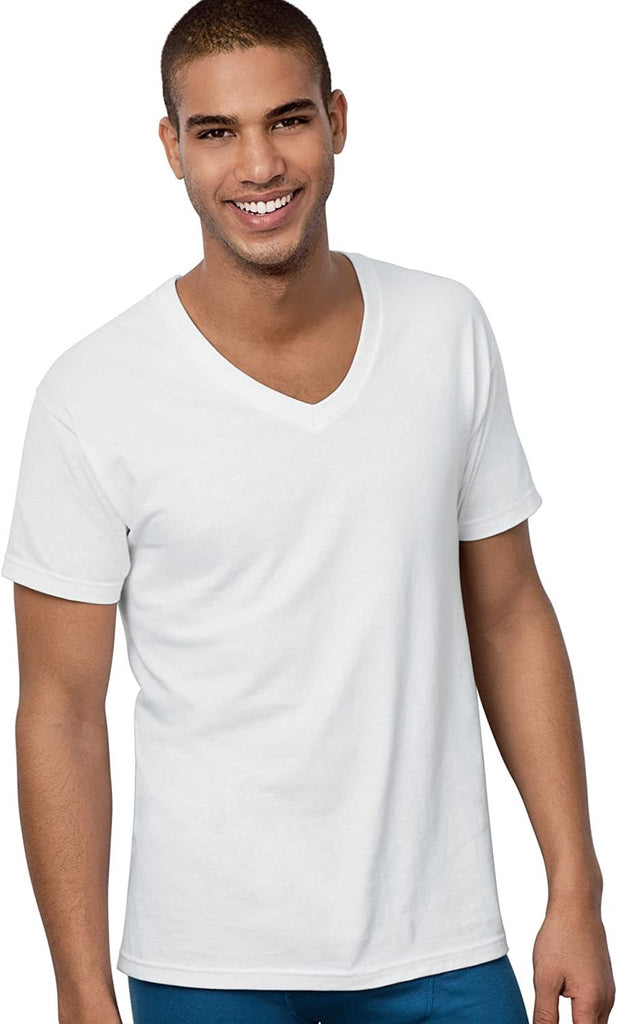 Hanes Men's 5-Pack ComfortSoft V-Neck Tee