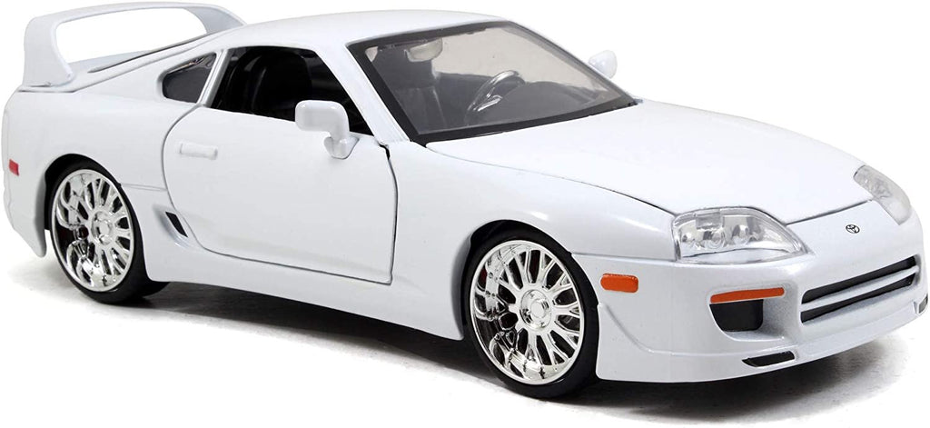 Jada Toys Fast & Furious 1:24 Brian's Toyota Supra Die-cast Car White, Toys for Kids and Adults (97375)