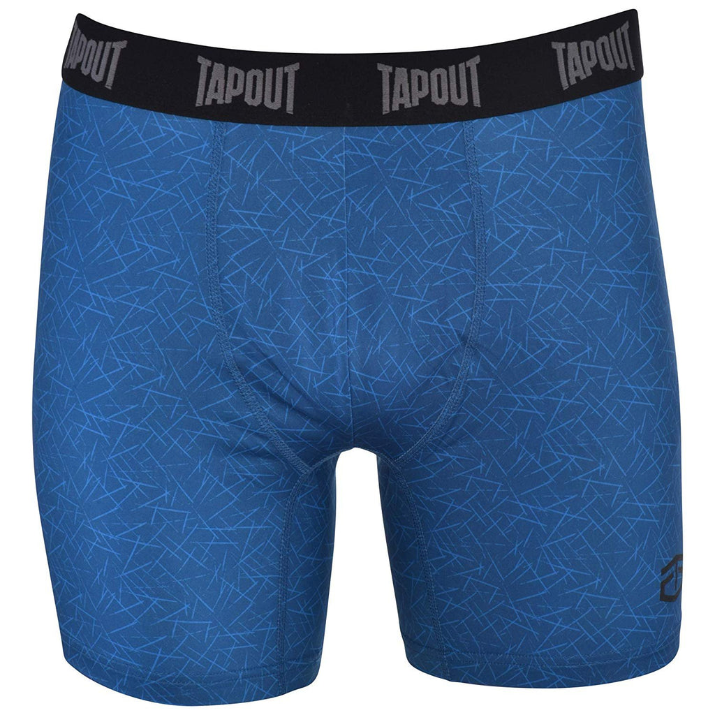 TapouT Mens Performance Boxer Briefs - 3-Pack Stretch Performance Training Underwear Breathable Athletic Fit No Fly