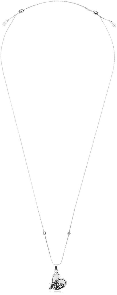 Alex and Ani Womens Path of Symbols - Love IV Swarovski Expandable Necklace w/Swarovski Crystals