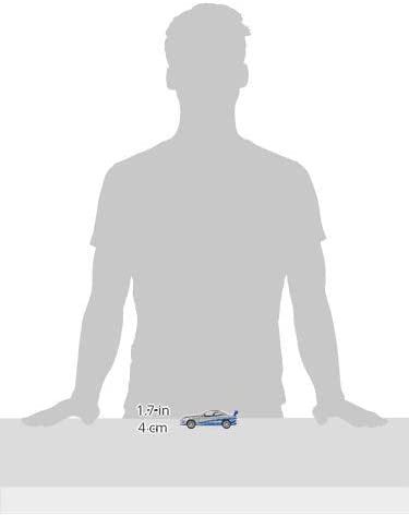 Fast & Furious Brian's Nissan Skyline GT-R R34 Silver & Nissan GT-R R34 Blue 1:32 Die - cast Car, Toys for Kids and Adults