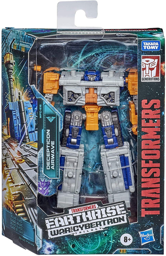 Transformers Toys Generations War for Cybertron: Earthrise Deluxe WFC-E18 Airwave Modulator Figure - Kids Ages 8 and Up, 5.5-inch