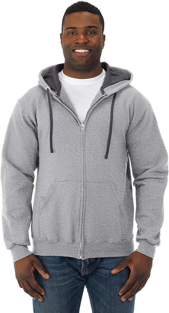 Fruit of the Loom Men's Sofspun Fleece Full Zip Hoodie