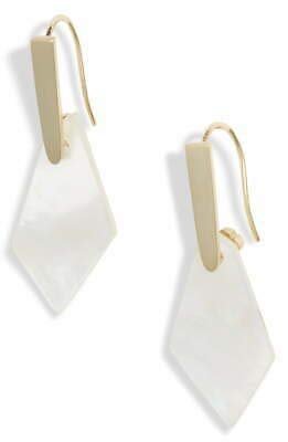 Kendra Scott Gianna Drop Earrings in Ivory Pearl in Gold