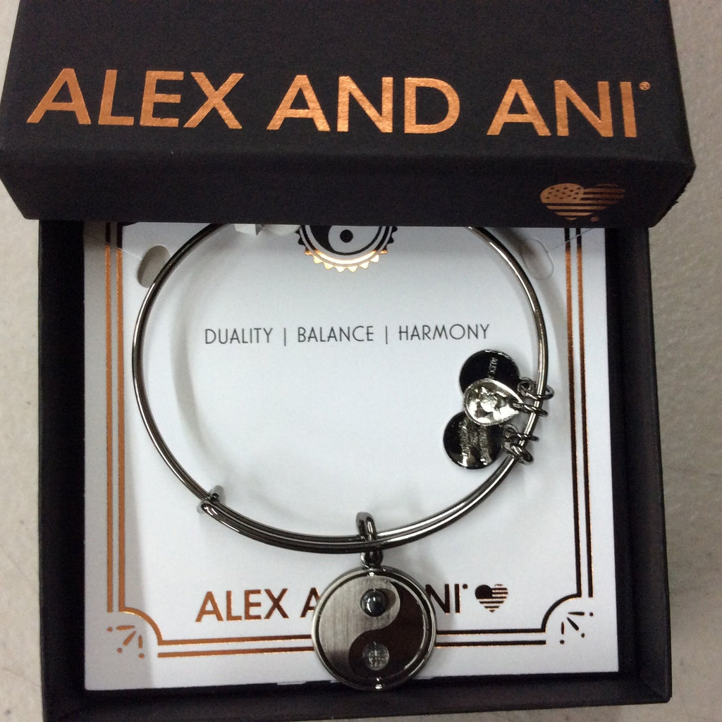 Alex and Ani Women s Two Tone Yin Yang Bangle Bracelet sandstormusa
