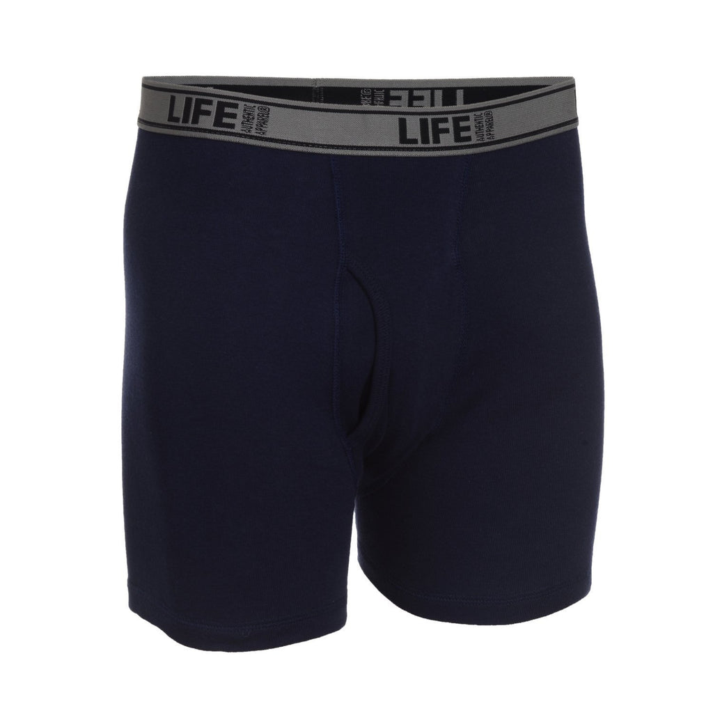 Life Men's 12 Pack Sexy Comfortable Breathable Soft Boxer Briefs 100% Cotton Underwear For Men