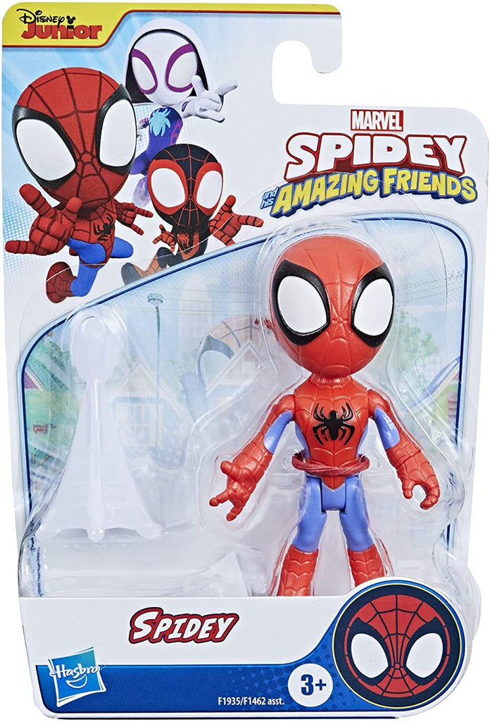 Spidey and His Amazing Friends Marvel Spidey Hero Figure, 4-Inch Scale Action Figure, Includes 1 Accessory, for Kids Ages 3 and Up