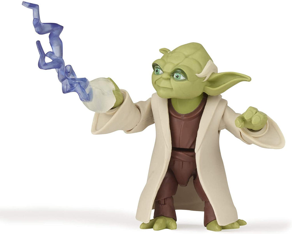 Star Wars Galaxy of Adventures Yoda Toy 5-inch Scale Action Figure with Fun Lightsaber Accessory Feature, Toys for Kids Ages 4 and Up