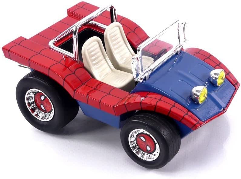 Marvel Spider-Man 1:24 Buggy Die-cast Car & 2.75" Figure, Toys for Kids and Adults
