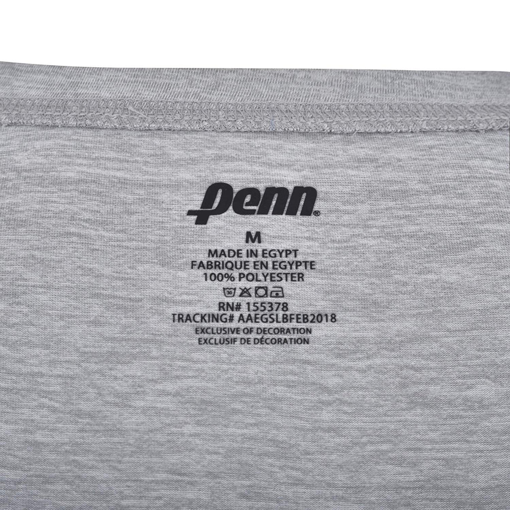 Penn Mens Performance T-Shirt Polyester/Spandex Blend Athletic Fit Tennis Shirt Gym Workout Shirt